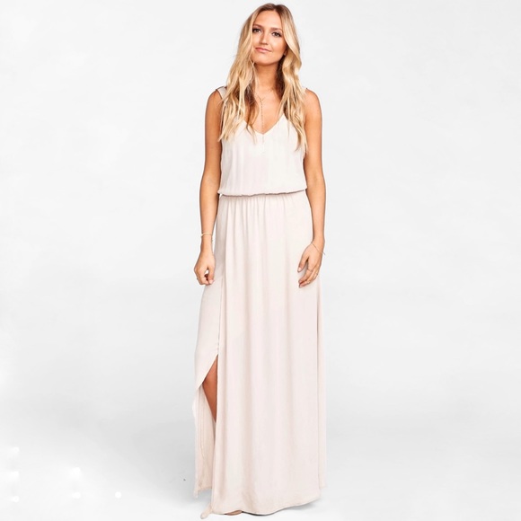 Show Me Your Mumu Kendall Maxi Dress Long Lining Size XXS Show Me The Ring Crisp - Picture 1 of 11